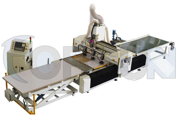 Auto feeding CNC Rouer with loading and unloading